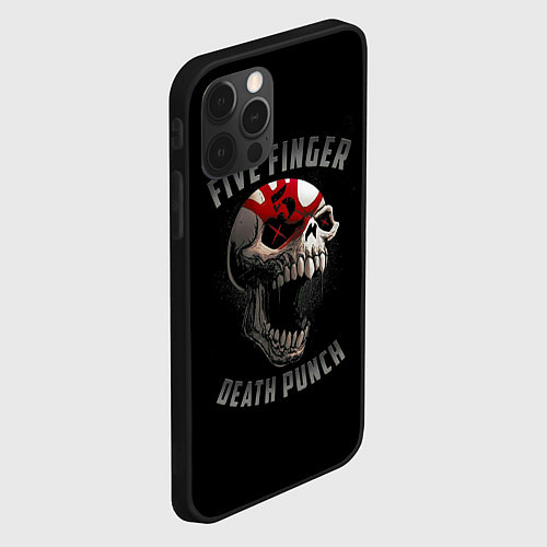 Чехол iPhone 12 Pro Five Finger Death Punch / 3D-Черный – фото 2