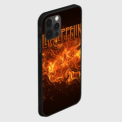Чехол для iPhone 12 Pro Led Zeppelin, цвет: 3D-черный — фото 2