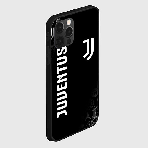 Чехол iPhone 12 Pro JUVENTUS / 3D-Черный – фото 2