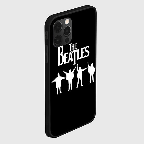 Чехол iPhone 12 Pro Beatles / 3D-Черный – фото 2