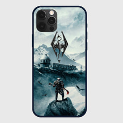 Чехол для iPhone 12 Pro Skyrim Warrior, цвет: 3D-черный