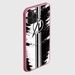 Чехол для iPhone 12 Pro MetallicaСпина, цвет: 3D-малиновый — фото 2
