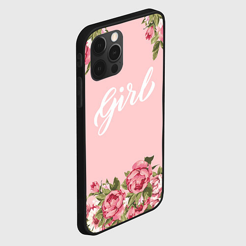 Чехол iPhone 12 Pro Girl / 3D-Черный – фото 2
