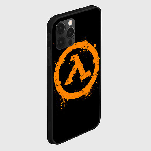 Чехол iPhone 12 Pro HALF-LIFE / 3D-Черный – фото 2