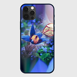 Чехол для iPhone 12 Pro Бабочка, цвет: 3D-черный