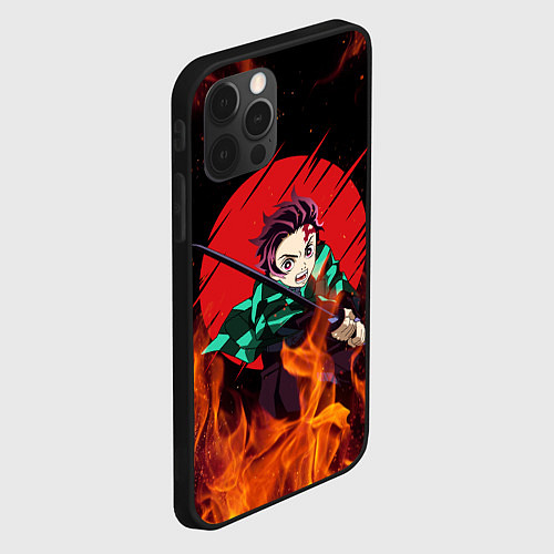 Чехол iPhone 12 Pro KIMETSU NO YAIBA / 3D-Черный – фото 2