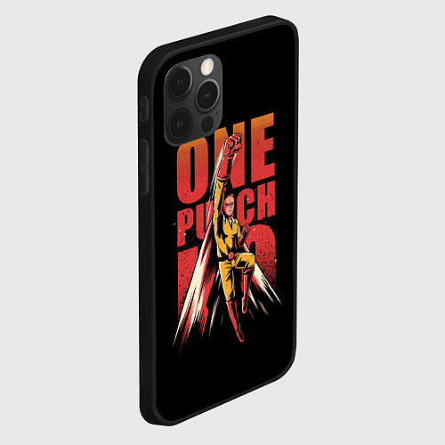 Чехол iPhone 12 Pro ONE-PUNCH MAN / 3D-Черный – фото 2