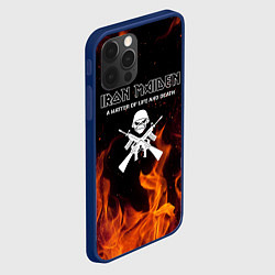 Чехол для iPhone 12 Pro IRON MAIDEN, цвет: 3D-тёмно-синий — фото 2