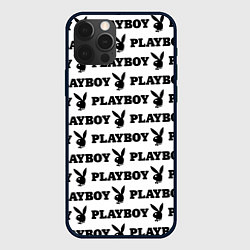 Чехол для iPhone 12 Pro PLAYBOY, цвет: 3D-черный