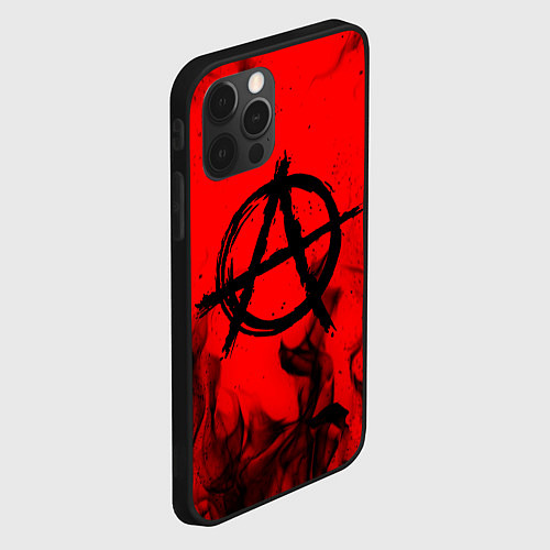 Чехол iPhone 12 Pro АНАРХИЯ / 3D-Черный – фото 2