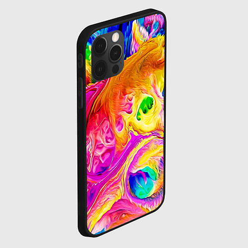 Чехол iPhone 12 Pro TIE DYE / 3D-Черный – фото 2