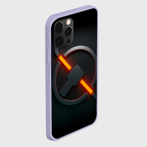 Чехол iPhone 12 Pro HALF-LIFE / 3D-Светло-сиреневый – фото 2