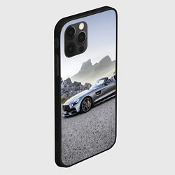 Чехол для iPhone 12 Pro Mercedes V8 Biturbo, цвет: 3D-черный — фото 2