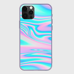 Чехол для iPhone 12 Pro WAVES, цвет: 3D-светло-сиреневый