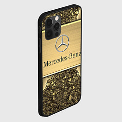 Чехол для iPhone 12 Pro MERCEDES GOLD, цвет: 3D-черный — фото 2