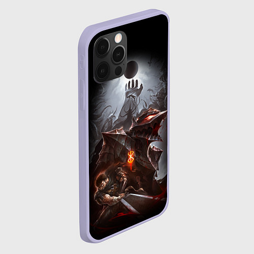 Чехол iPhone 12 Pro BERSERK / 3D-Светло-сиреневый – фото 2