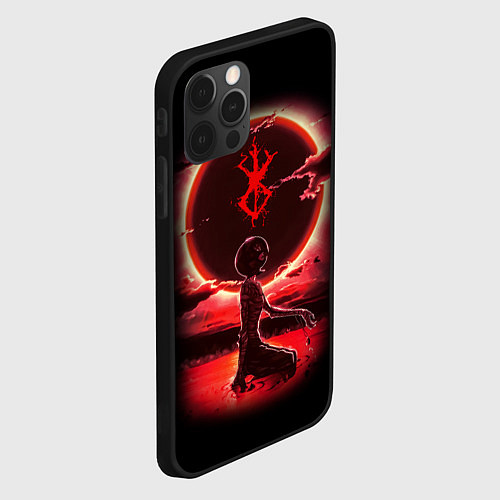 Чехол iPhone 12 Pro BERSERK / 3D-Черный – фото 2