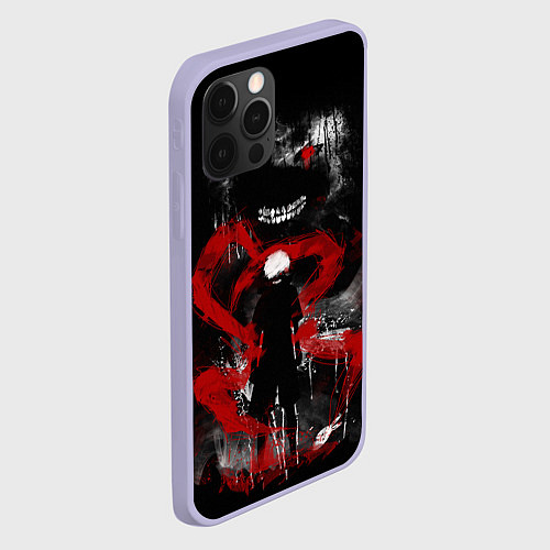 Чехол iPhone 12 Pro TOKYO GHOUL / 3D-Светло-сиреневый – фото 2