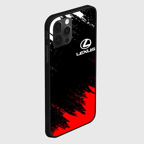 Чехол iPhone 12 Pro LEXUS / 3D-Черный – фото 2