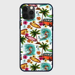 Чехол для iPhone 12 Pro Летнее Настроение, цвет: 3D-черный