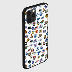 Чехол для iPhone 12 Pro NHL PATTERN Z, цвет: 3D-черный — фото 2