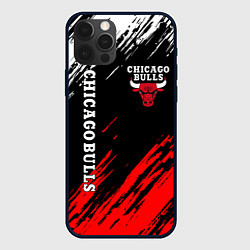 Чехол для iPhone 12 Pro CHICAGO BULLS, цвет: 3D-черный