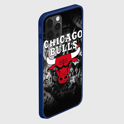 Чехол iPhone 12 Pro CHICAGO BULLS / 3D-Тёмно-синий – фото 2