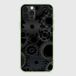 Чехол для iPhone 12 Pro Механизмы, цвет: 3D-салатовый