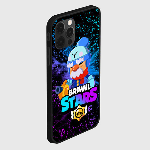 Чехол iPhone 12 Pro BRAWL STARS GALE / 3D-Черный – фото 2