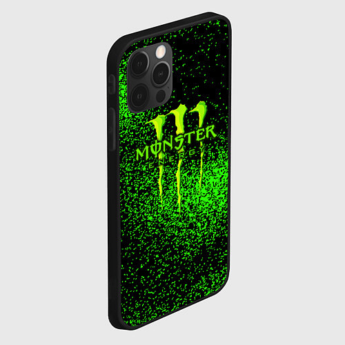 Чехол iPhone 12 Pro MONSTER ENERGY / 3D-Черный – фото 2