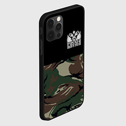 Чехол для iPhone 12 Pro Russia камуфляж, цвет: 3D-черный — фото 2
