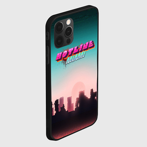 Чехол iPhone 12 Pro HOTLINE MIAMI / 3D-Черный – фото 2