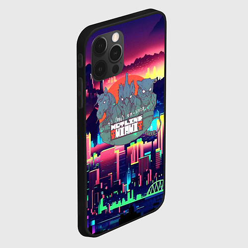 Чехол iPhone 12 Pro HOTLINE MIAMI / 3D-Черный – фото 2