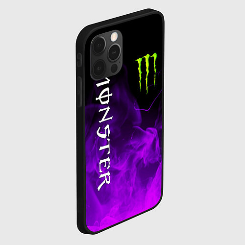 Чехол iPhone 12 Pro MONSTER ENERGY / 3D-Черный – фото 2