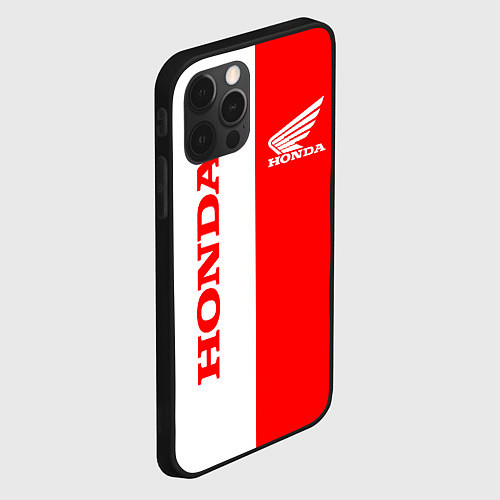 Чехол iPhone 12 Pro HONDA / 3D-Черный – фото 2