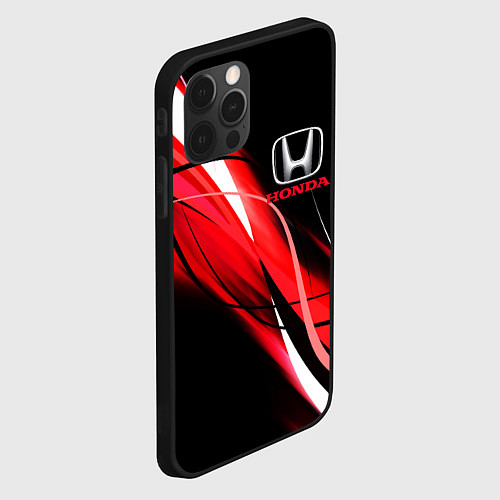 Чехол iPhone 12 Pro HONDA / 3D-Черный – фото 2