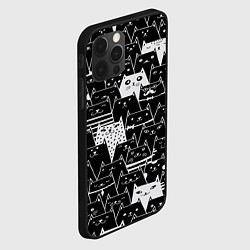 Чехол для iPhone 12 Pro КОТЫ BLACK, цвет: 3D-черный — фото 2