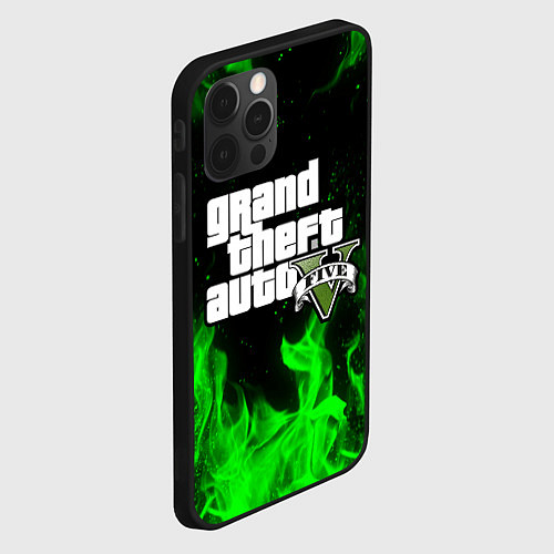 Чехол iPhone 12 Pro GTA 5 / 3D-Черный – фото 2