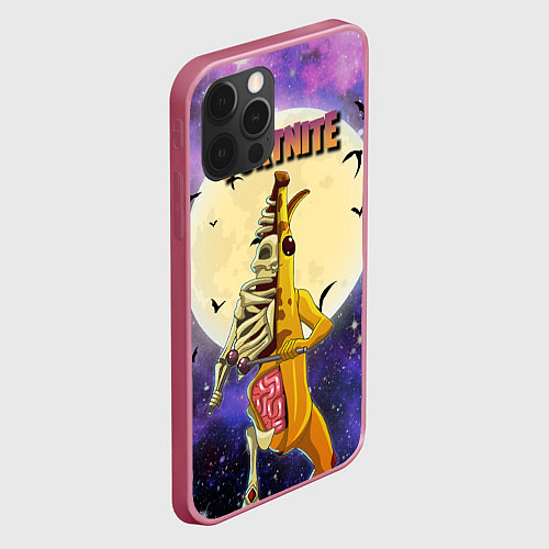 Чехол iPhone 12 Pro Peely Fortnitemare / 3D-Малиновый – фото 2