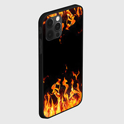 Чехол для iPhone 12 Pro FIRE ОГОНЬ, цвет: 3D-черный — фото 2