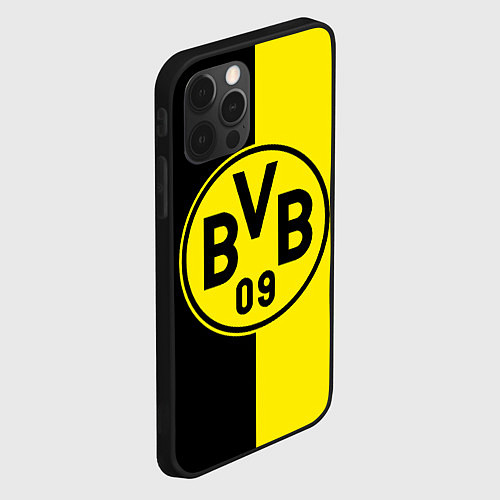 Чехол iPhone 12 Pro BORUSSIA / 3D-Черный – фото 2