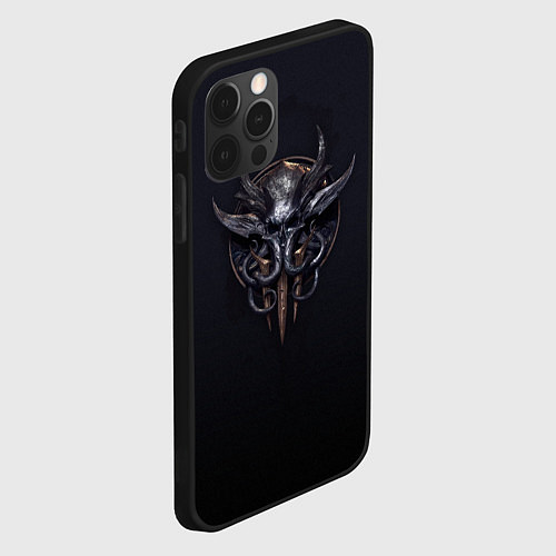 Чехол iPhone 12 Pro Baldurs gate / 3D-Черный – фото 2