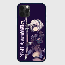 Чехол для iPhone 12 Pro Nier Automata, цвет: 3D-черный