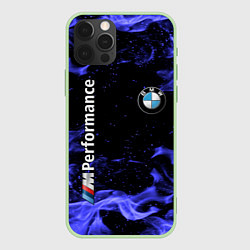 Чехол для iPhone 12 Pro BMW, цвет: 3D-салатовый