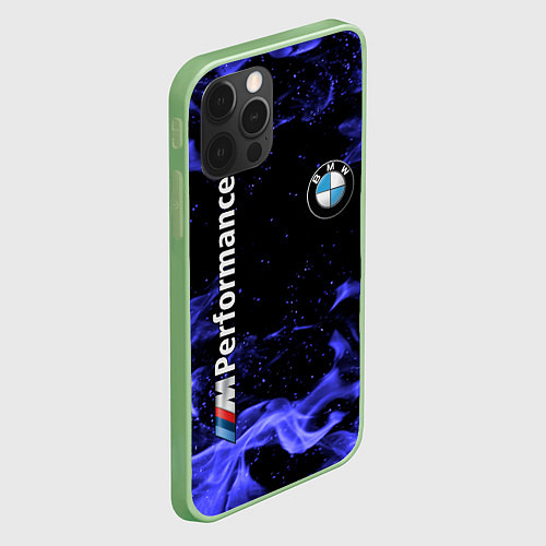 Чехол iPhone 12 Pro BMW / 3D-Салатовый – фото 2