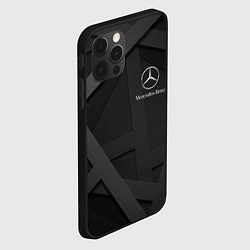 Чехол для iPhone 12 Pro MERCEDES, цвет: 3D-черный — фото 2
