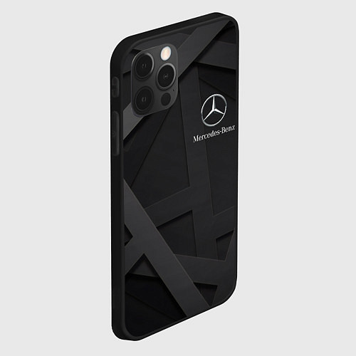 Чехол iPhone 12 Pro MERCEDES / 3D-Черный – фото 2