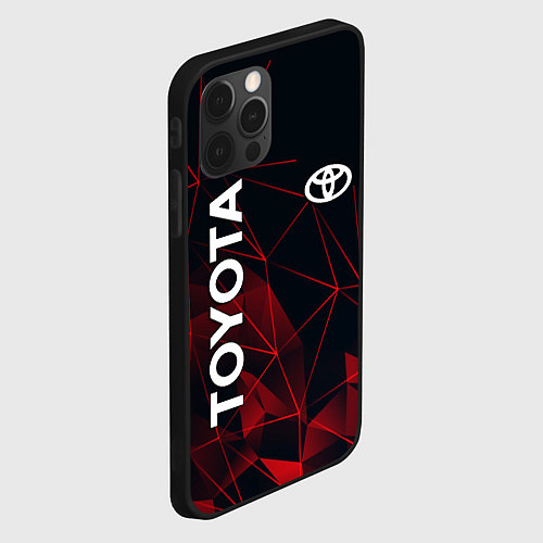 Чехол iPhone 12 Pro TOYOTA / 3D-Черный – фото 2
