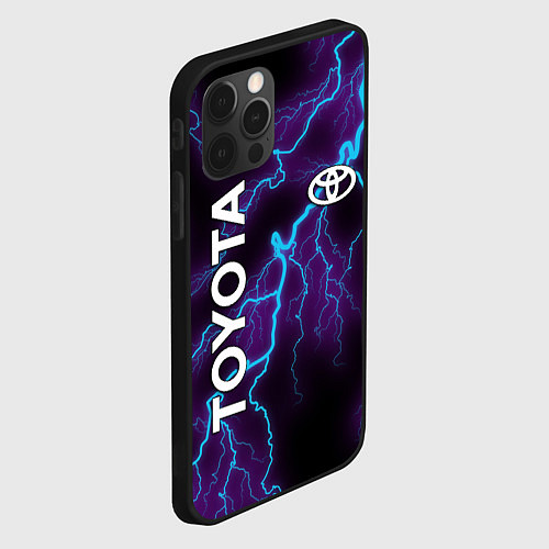 Чехол iPhone 12 Pro TOYOTA / 3D-Черный – фото 2