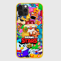 Чехол для iPhone 12 Pro BRAWL STARS GALE, цвет: 3D-желтый